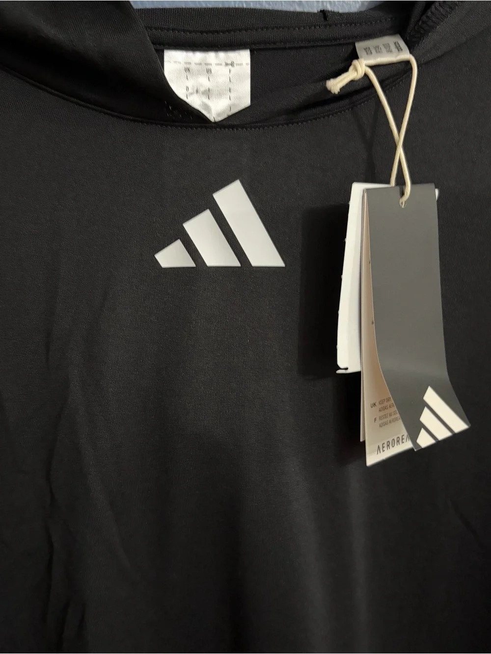Adidas Men’s Black Performance Hooded T-Shirt